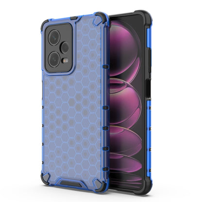 For Xiaomi Redmi Note 12 Pro 5G China Shockproof Honeycomb PC + TPU Phone Case(Blue) by buy2fix