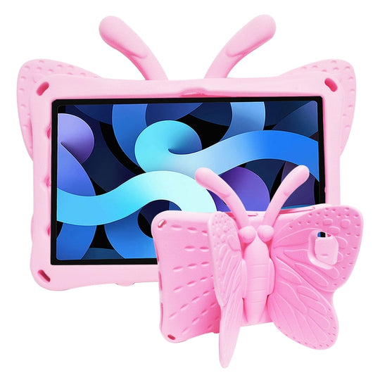 For Samsung Galaxy Tab A8 10.5 Butterfly Bracket Kids EVA Shockproof Tablet Case(Pink)