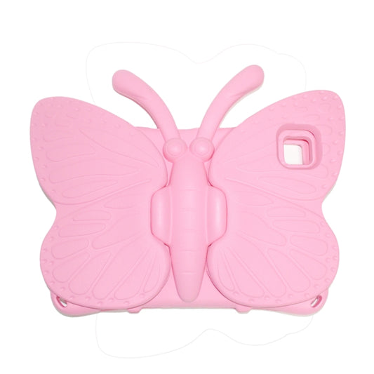 For Samsung Galaxy Tab A8 10.5 Butterfly Bracket Kids EVA Shockproof Tablet Case(Pink) - Other Galaxy Tab PC by buy2fix | Online Shopping UK | buy2fix