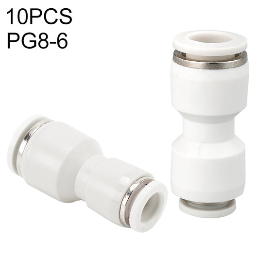 PG8-6 LAIZE 10pcs PG Reducing Straight Pneumatic Quick Fitting Connector - Interface Series by LAIZE | Online Shopping UK | buy2fix