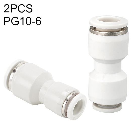 PG10-6 LAIZE 2pcsPG Reducing Straight Pneumatic Quick Fitting Connector - Interface Series by LAIZE | Online Shopping UK | buy2fix