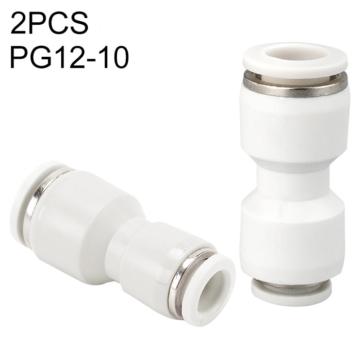 PG12-10 LAIZE 2pcsPG Reducing Straight Pneumatic Quick Fitting Connector - Interface Series by LAIZE | Online Shopping UK | buy2fix