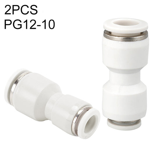 PG12-10 LAIZE 2pcsPG Reducing Straight Pneumatic Quick Fitting Connector - Interface Series by LAIZE | Online Shopping UK | buy2fix
