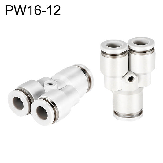 PW16-12 LAIZE PW Y-type Tee Reducing Pneumatic Quick Fitting Connector - Interface Series by LAIZE | Online Shopping UK | buy2fix
