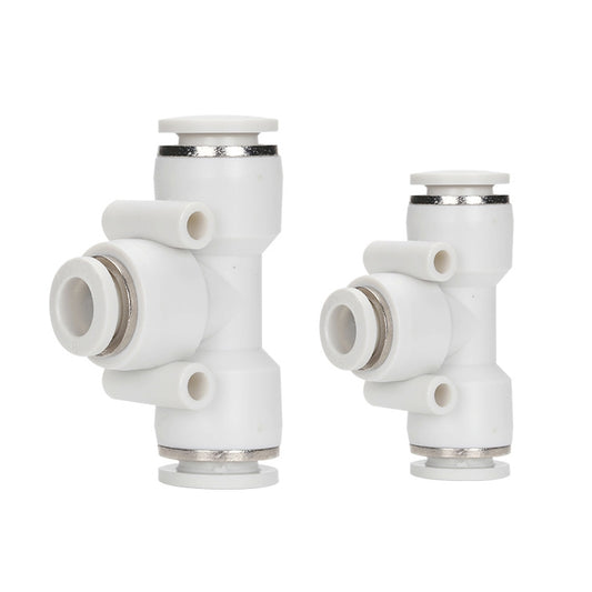 PEG6-4 LAIZE 2pcs PW T-type Tee Reducing Pneumatic Quick Fitting Connector - Interface Series by LAIZE | Online Shopping UK | buy2fix