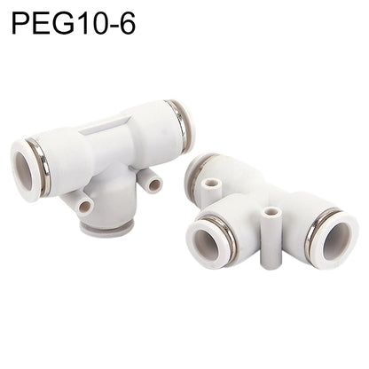 PEG10-6 LAIZE PW T-type Tee Reducing Pneumatic Quick Fitting Connector - Interface Series by LAIZE | Online Shopping UK | buy2fix