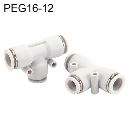 PEG16-12 LAIZE PW T-type Tee Reducing Pneumatic Quick Fitting Connector - Interface Series by LAIZE | Online Shopping UK | buy2fix