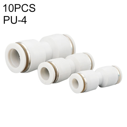 PU-4 LAIZE 10pcs PU Straight Pneumatic Quick Fitting Connector - Interface Series by LAIZE | Online Shopping UK | buy2fix
