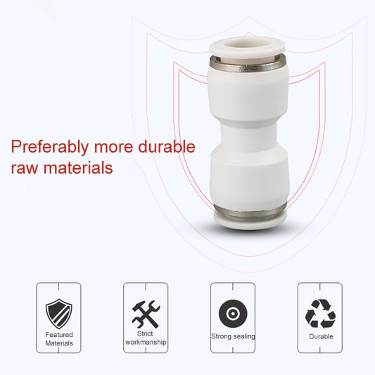 PU-16 LAIZE 2pcs PU Straight Pneumatic Quick Fitting Connector - Interface Series by LAIZE | Online Shopping UK | buy2fix