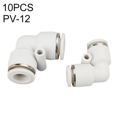 PV-12 LAIZE 10pcs PV Elbow Pneumatic Quick Fitting Connector - Interface Series by LAIZE | Online Shopping UK | buy2fix