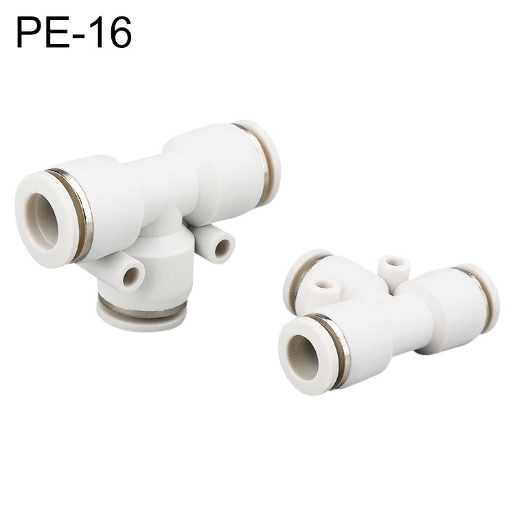 PE-16 LAIZE PE T-type Tee Pneumatic Quick Fitting Connector - Interface Series by LAIZE | Online Shopping UK | buy2fix