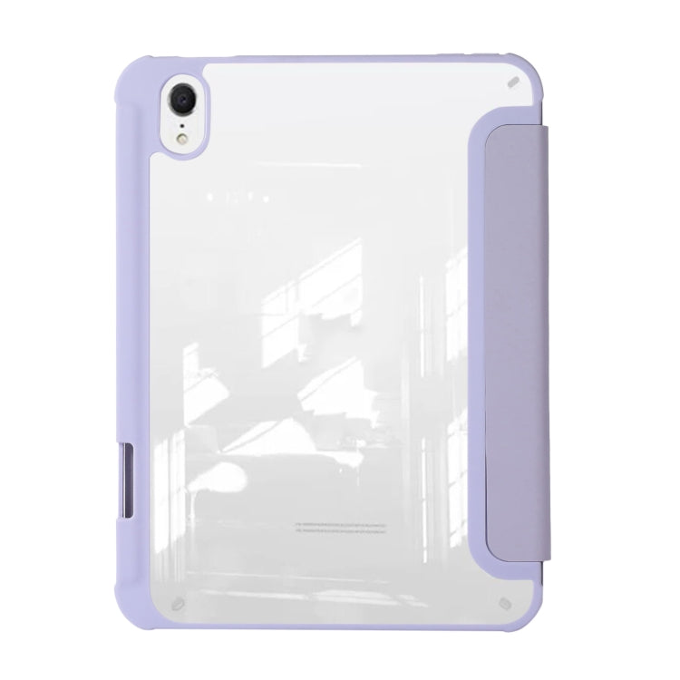 For iPad 2025 / 2022 Acrylic 3-folding Leather Tablet Case(Purple) - iPad 2025 / 2022 Cases by buy2fix | Online Shopping UK | buy2fix