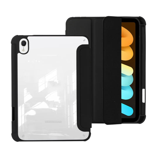 For iPad 2025 / 2022 Acrylic 3-folding Leather Tablet Case(Black) - iPad 2025 / 2022 Cases by buy2fix | Online Shopping UK | buy2fix