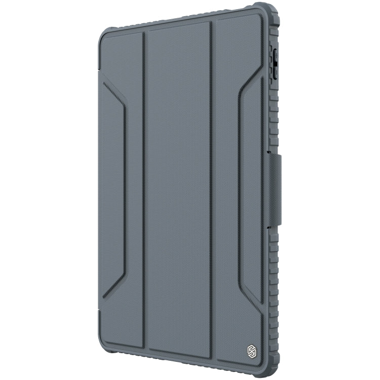 For Xiaomi Pad 5 Pro 12.4 inch  NILLKIN Bumper Pro Leather Tablet Case with Pen Slot & Sleep / Wake-up Function(Grey) - More Tablet Cases by NILLKIN | Online Shopping UK | buy2fix