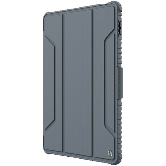 For Xiaomi Pad 5 Pro 12.4 inch  NILLKIN Bumper Pro Leather Tablet Case with Pen Slot & Sleep / Wake-up Function(Grey) - More Tablet Cases by NILLKIN | Online Shopping UK | buy2fix