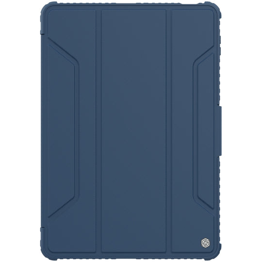 For Xiaomi Pad 5 Pro 12.4 inch NILLKIN Bumper Pro Leather Tablet Case with Pen Slot & Sleep / Wake-up Function(Blue)