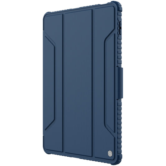 For Xiaomi Pad 5 Pro 12.4 inch NILLKIN Bumper Pro Leather Tablet Case with Pen Slot & Sleep / Wake-up Function(Blue) - More Tablet Cases by NILLKIN | Online Shopping UK | buy2fix