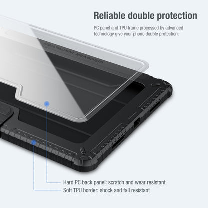 For Xiaomi Pad 5 Pro 12.4 inch  NILLKIN Bumper Pro Leather Tablet Case with Pen Slot & Sleep / Wake-up Function(Grey) - More Tablet Cases by NILLKIN | Online Shopping UK | buy2fix