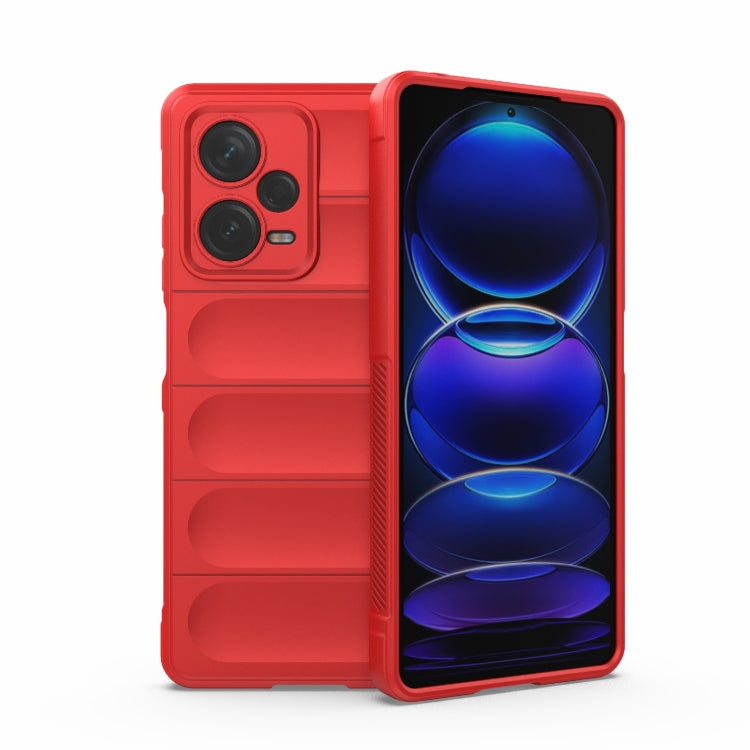 For Xiaomi Redmi Note 12 Pro+ China / Global Magic Shield TPU + Flannel Phone Case(Red) by buy2fix