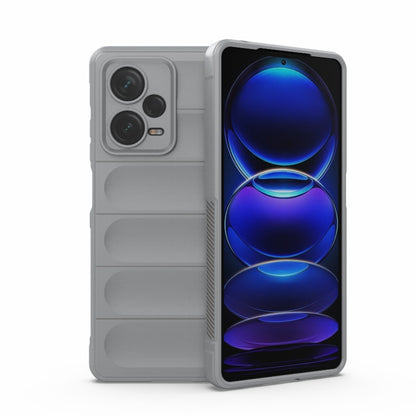 For Xiaomi Redmi Note 12 Pro+ China / Global Magic Shield TPU + Flannel Phone Case(Grey) by buy2fix