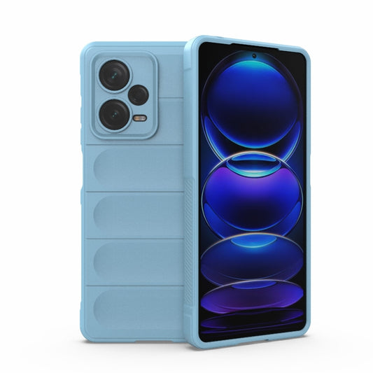 For Xiaomi Redmi Note 12 Pro+ China / Global Magic Shield TPU + Flannel Phone Case(Light Blue) by buy2fix