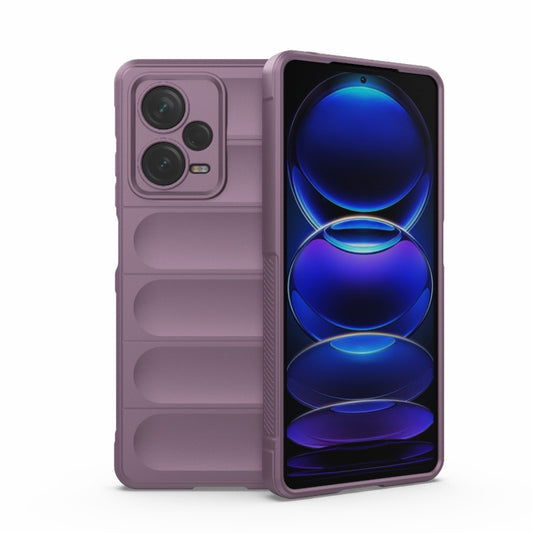 For Xiaomi Redmi Note 12 Pro+ China / Global Magic Shield TPU + Flannel Phone Case(Purple) by buy2fix