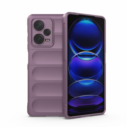 For Xiaomi Redmi Note 12 Pro+ China / Global Magic Shield TPU + Flannel Phone Case(Purple)