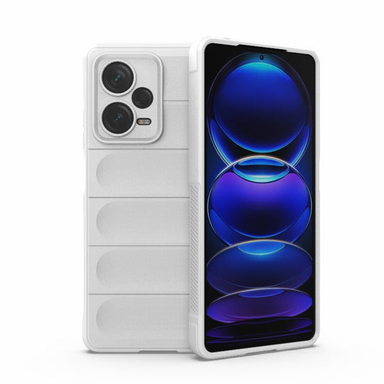 For Xiaomi Redmi Note 12 Pro+ China / Global Magic Shield TPU + Flannel Phone Case(White)