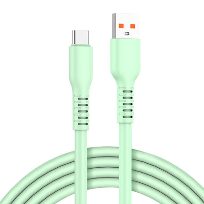 ADC-014 6A USB to USB-C/Type-C Liquid Silicone Data Cable, Length:1m(Green) by buy2fix