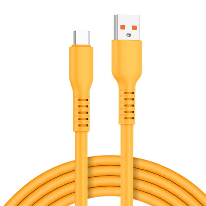 ADC-014 6A USB to USB-C/Type-C Liquid Silicone Data Cable, Length:1m(Orange) by buy2fix