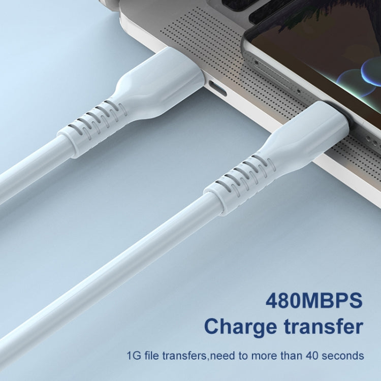 ADC-014 6A USB to USB-C/Type-C Liquid Silicone Data Cable, Length:1m(Blue) by buy2fix