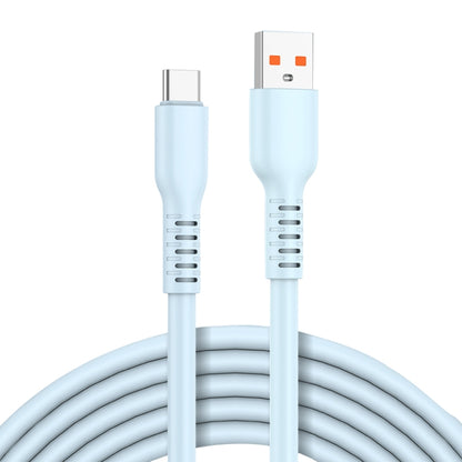 ADC-014 6A USB to USB-C/Type-C Liquid Silicone Data Cable, Length:2m(Blue) by buy2fix