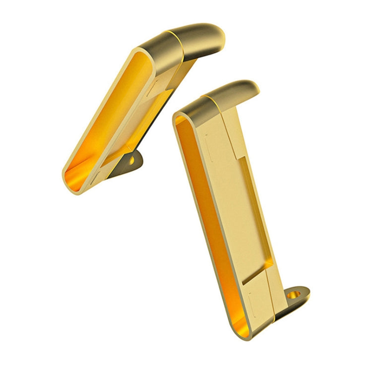 For Fitbit Versa 4 / Versa 3 / Sense 2 1 Pairs Watch Band Connector(Gold) - For Fitbit by buy2fix | Online Shopping UK | buy2fix