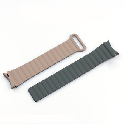 For Samsung Galaxy Watch5 40mm / 44mm  Silicone Magnetic Watch Band(Black) - Watch Bands by buy2fix | Online Shopping UK | buy2fix
