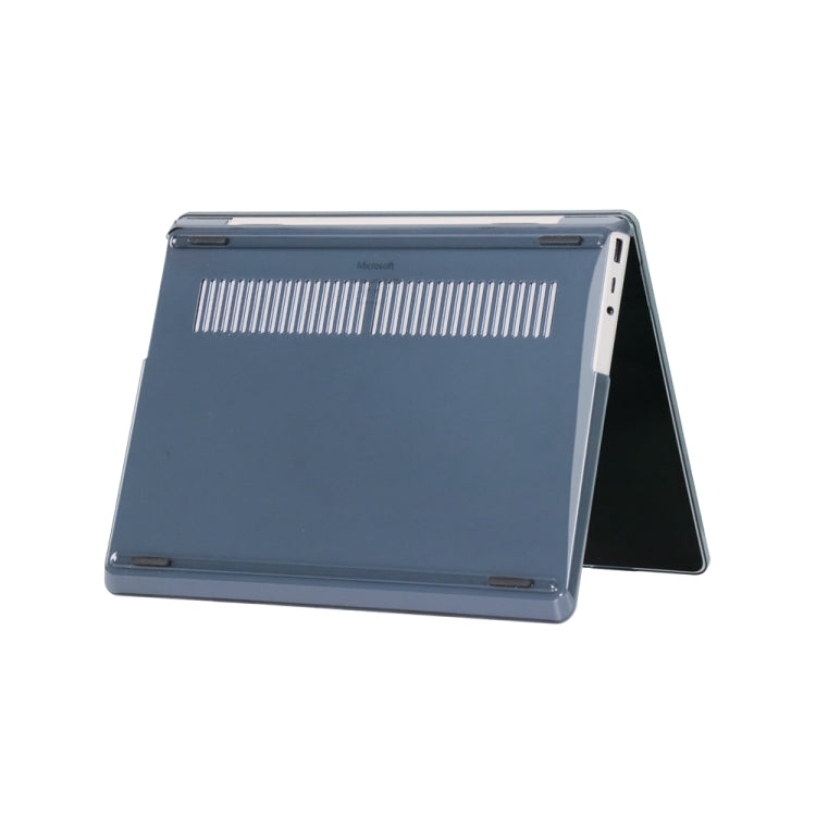 For Microsoft 12.4 inch Laptop Crystal Anti-drop Protective Case(Black) by buy2fix