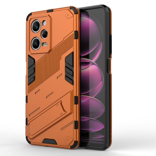 For Xiaomi Redmi Note 12 Pro 5G China / Note 12 Pro 5G Speed Punk Armor 2 in 1 PC + TPU Phone Case with Invisible Holder(Orange) by buy2fix