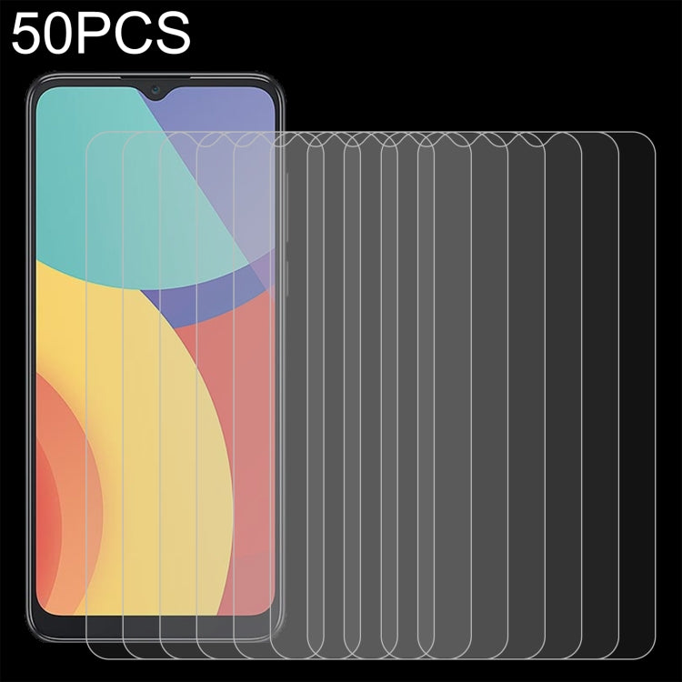 For alcatel 1V 2021 50 PCS 0.26mm 9H 2.5D Tempered Glass Film - Alcatel Tempered Glass by buy2fix | Online Shopping UK | buy2fix
