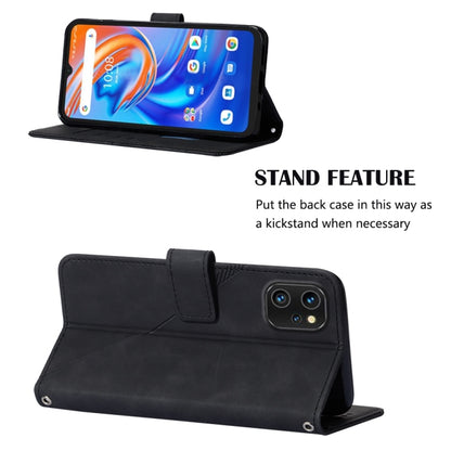 For UMIDIGI A13 / A13 Pro / A13S Crossbody 3D Embossed Flip Leather Phone Case(Black) - More Brand by buy2fix | Online Shopping UK | buy2fix