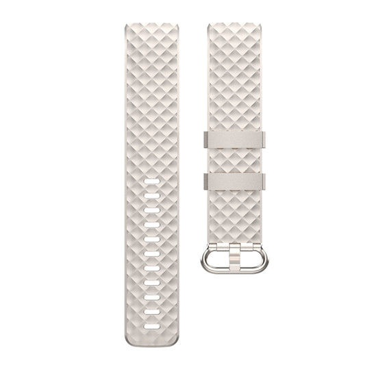 Color Buckle TPU Wrist Strap Watch Band for Fitbit Charge 4 / Charge 3 / Charge 3 SE, Size: S(Champagne) - Watch Bands by buy2fix | Online Shopping UK | buy2fix