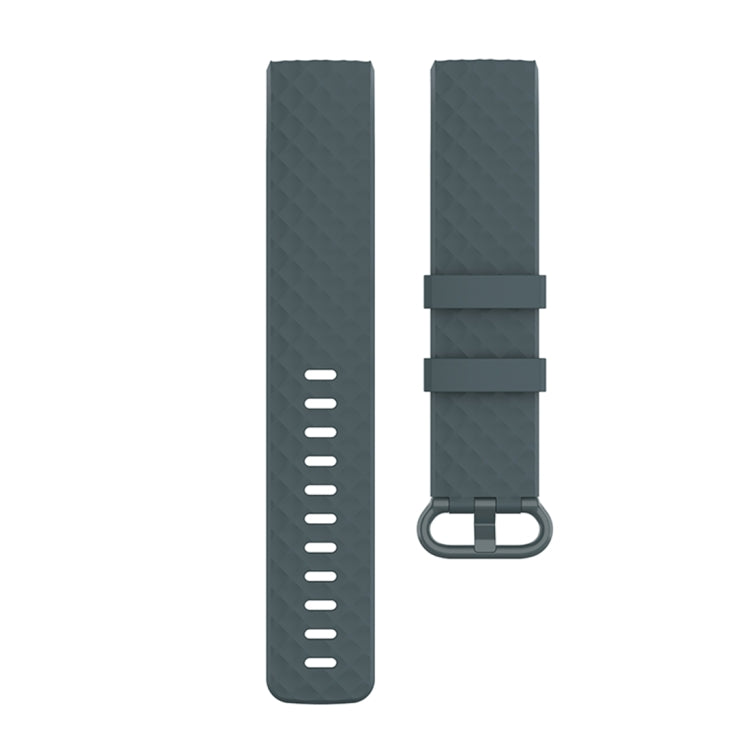 Color Buckle TPU Wrist Strap Watch Band for Fitbit Charge 4 / Charge 3 / Charge 3 SE, Size: L(Rock Teal) - Watch Bands by buy2fix | Online Shopping UK | buy2fix