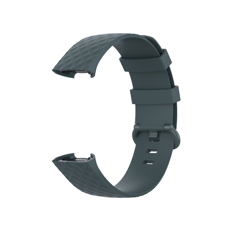 Color Buckle TPU Wrist Strap Watch Band for Fitbit Charge 4 / Charge 3 / Charge 3 SE, Size: L(Rock Teal) - Watch Bands by buy2fix | Online Shopping UK | buy2fix