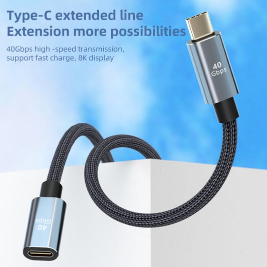 USB4.0 40Gbps Type-C Male to Female Extension Cable, Length:0.5m - Cable & Adapters by buy2fix | Online Shopping UK | buy2fix