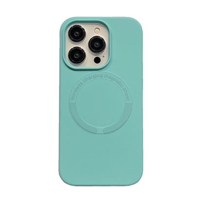 For iPhone 14 Plus Magsafe Magnetic Silicone Phone Case(Ice Blue) - iPhone 14 Plus Cases by buy2fix | Online Shopping UK | buy2fix
