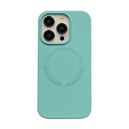 For iPhone 14 Plus Magsafe Magnetic Silicone Phone Case(Ice Blue) - iPhone 14 Plus Cases by buy2fix | Online Shopping UK | buy2fix