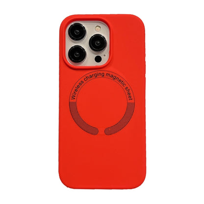 For iPhone 13 Pro Max Magsafe Magnetic Silicone Phone Case(Red) - iPhone 13 Pro Max Cases by buy2fix | Online Shopping UK | buy2fix