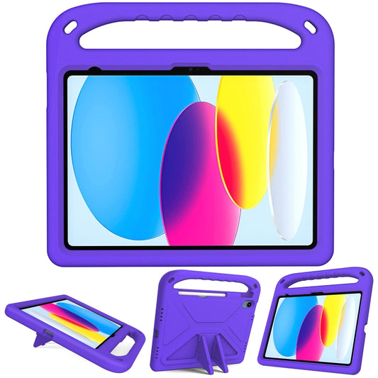 For iPad 2025 / 2022 Handle Portable EVA Shockproof Tablet Case(Purple) - iPad 2025 / 2022 Cases by buy2fix | Online Shopping UK | buy2fix