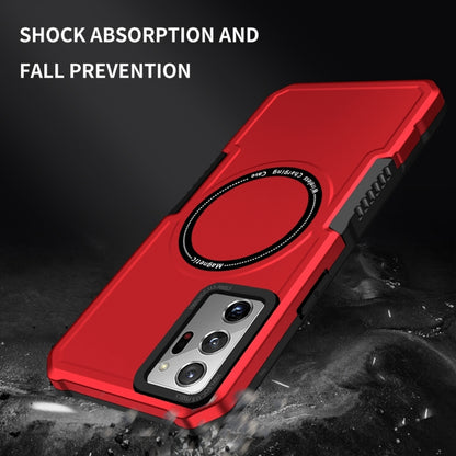 For Samsung Galaxy Note20 Ultra MagSafe Shockproof Armor Phone Case(Red) by buy2fix