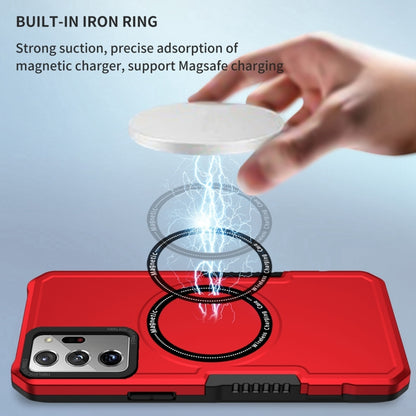 For Samsung Galaxy Note20 Ultra MagSafe Shockproof Armor Phone Case(Red) by buy2fix