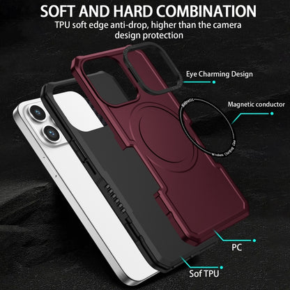 For Samsung Galaxy Note20 Ultra MagSafe Shockproof Armor Phone Case(Wine Red) by buy2fix