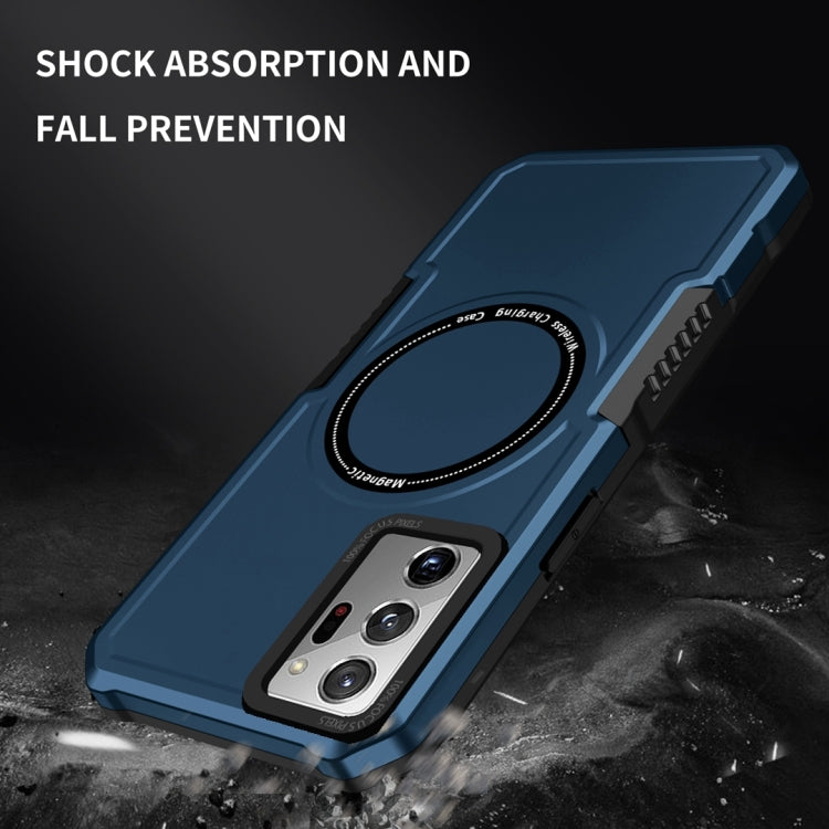 For Samsung Galaxy Note20 Ultra MagSafe Shockproof Armor Phone Case(Dark Blue) - Galaxy Phone Cases by buy2fix | Online Shopping UK | buy2fix
